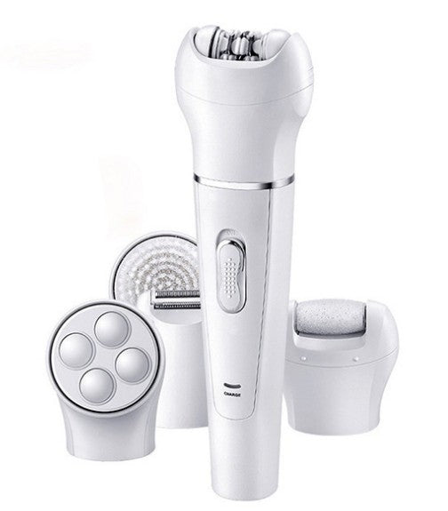 5 in 1 Multi - Functional Portable Face and body Skin Care Electric Massager Scrubber with Facial Latex Brush - My Store