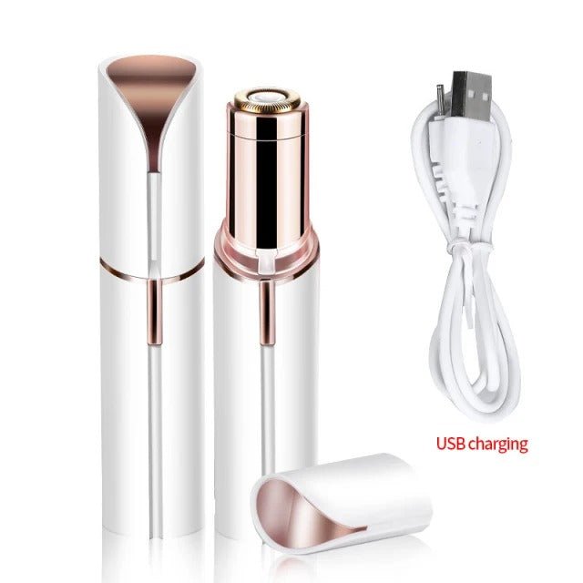 Electric Eyebrow Trimmer Mini Epilator Lipstick Facial Hair Removal Portable Women Painless Razor Tool - My Store