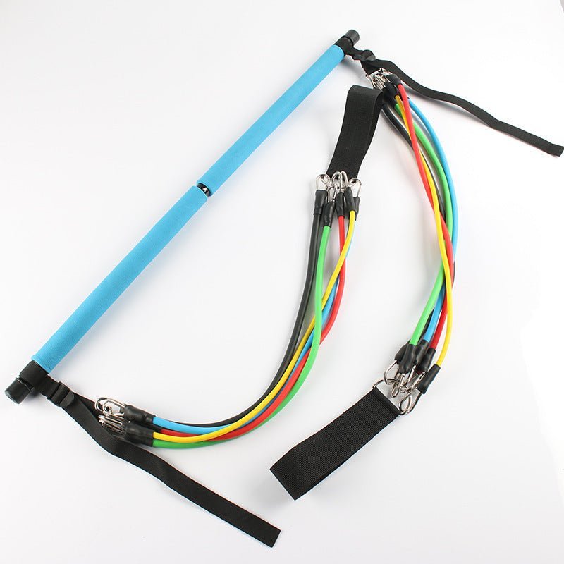 Fitness Yoga Pilates Bar Portable Gym Accessories Sport Elastic - My Store